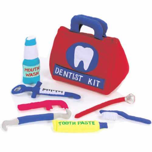 Alma's Designs Dentist Kit : The Best Dentist Toys for Kids - Red Apple Pediatric Dental Team
